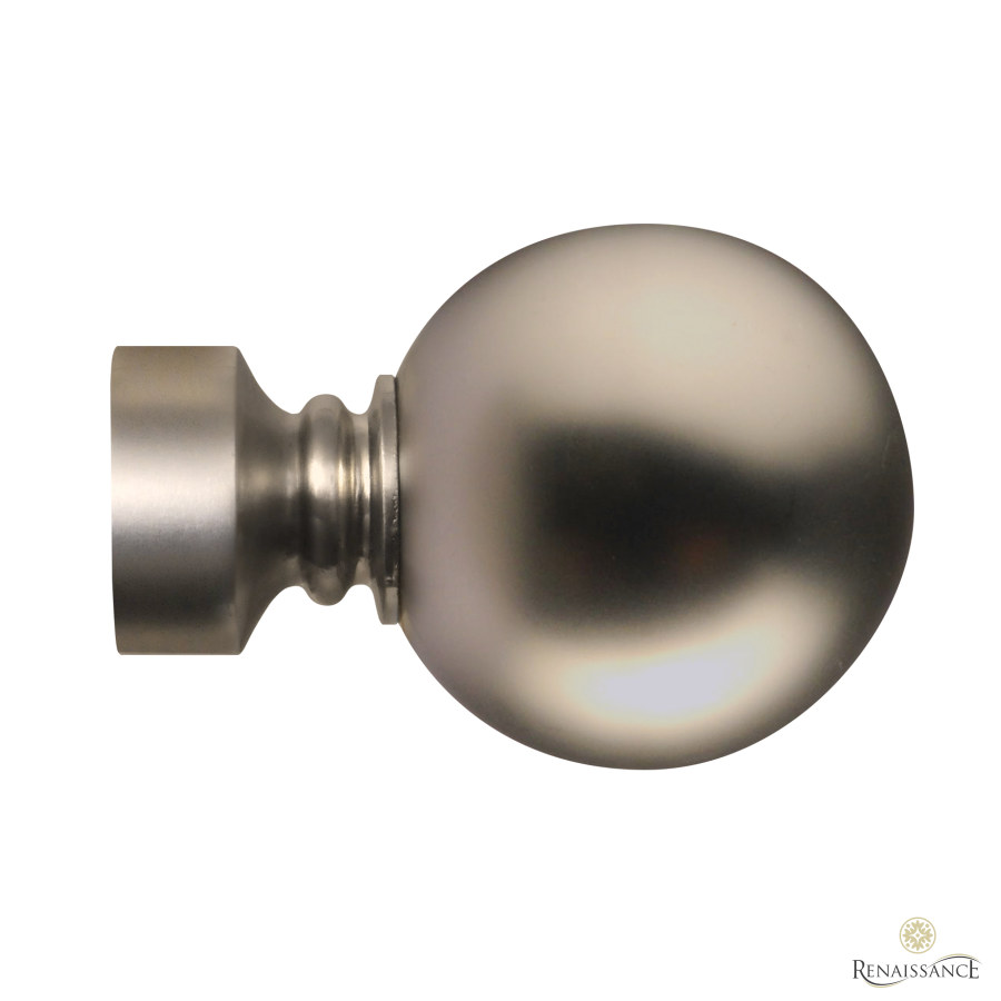 Orbit 28mm Plain Ball Finial Pair Titanium