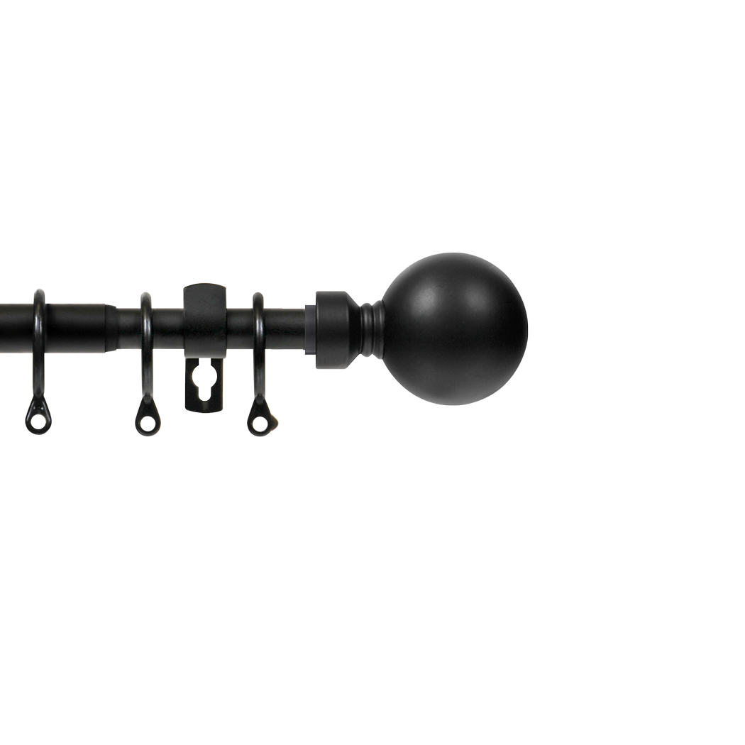 Extensis 16 16-13mm Plain Ball Extendable Pole Set 120-210cm Black