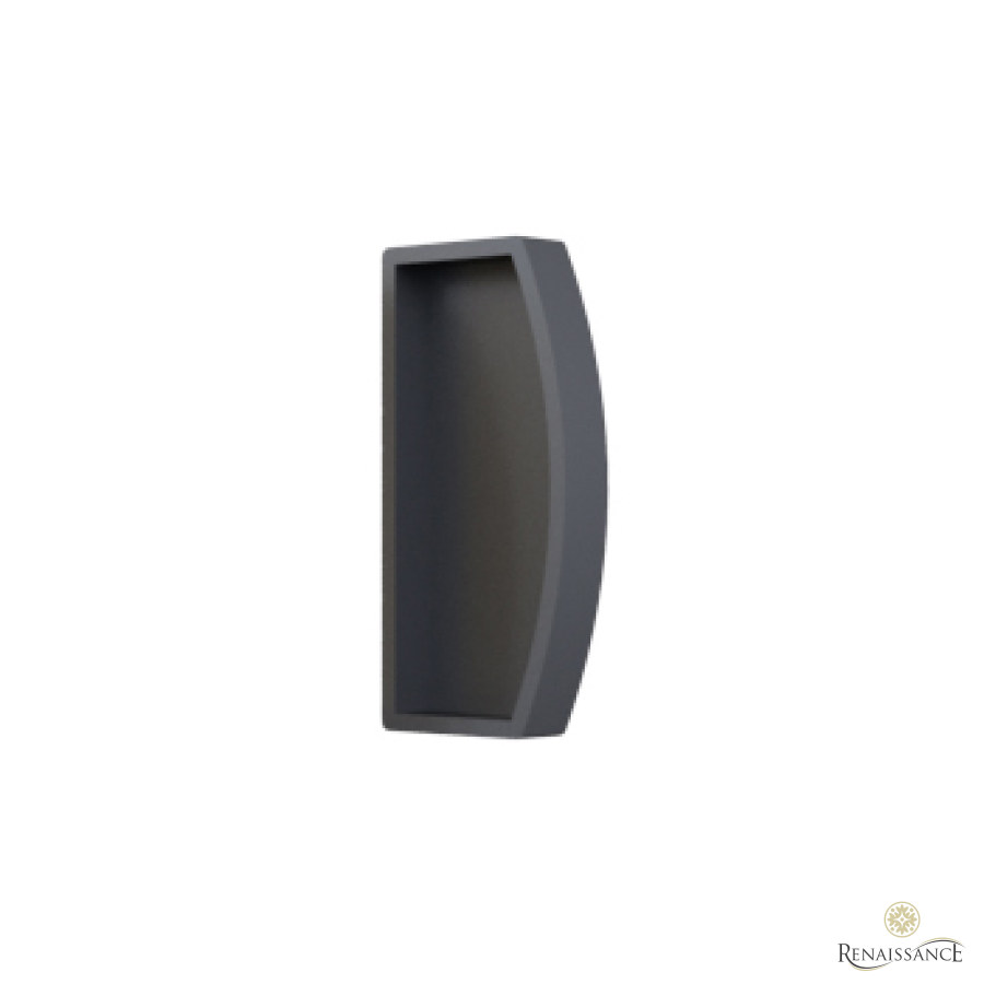 Professional Large Curved Profile End Caps Dark Grey Pack of 100