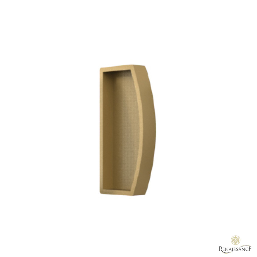 Professional Large Curved Profile End Caps Gold Pack of 100