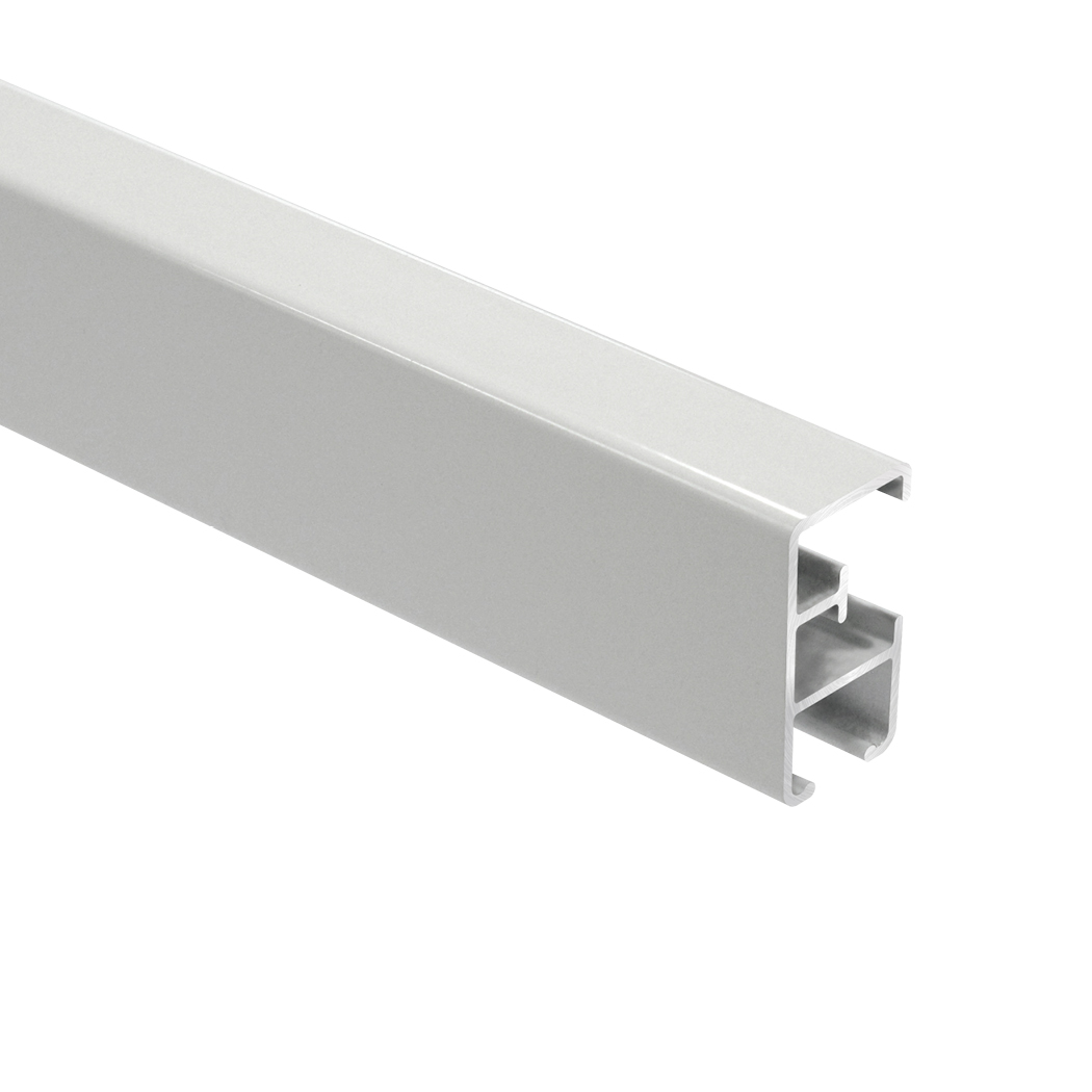 Heavy Duty H-Section 600cm Rail Only White