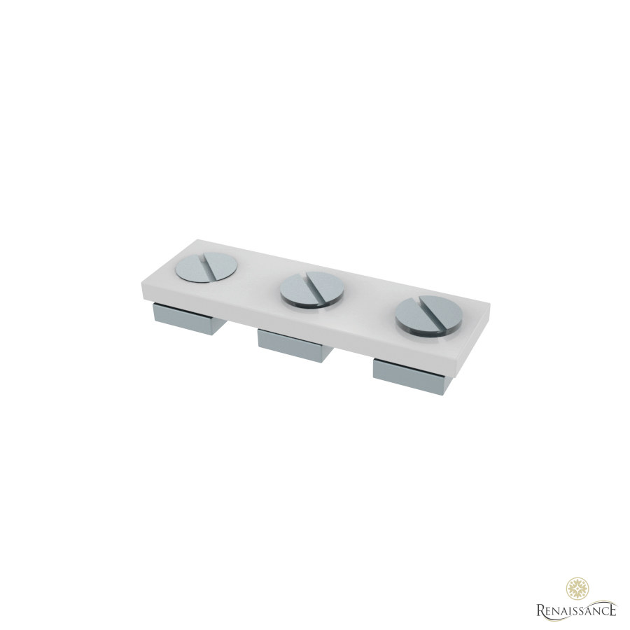 Cubicle Rail T-Join Connecting Piece/Ceiling Fix Bracket Silver