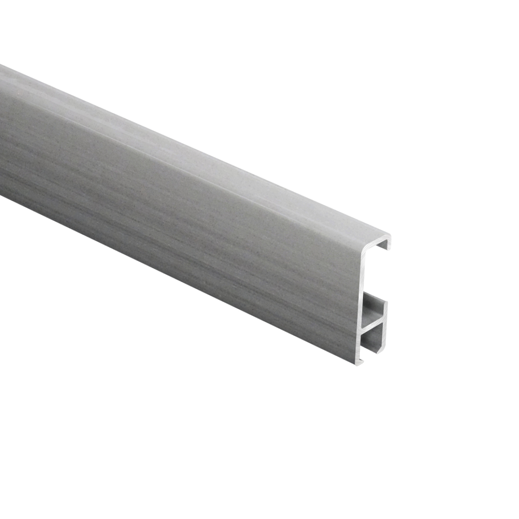 Principal 300cm Rail Only Silver Anodised
