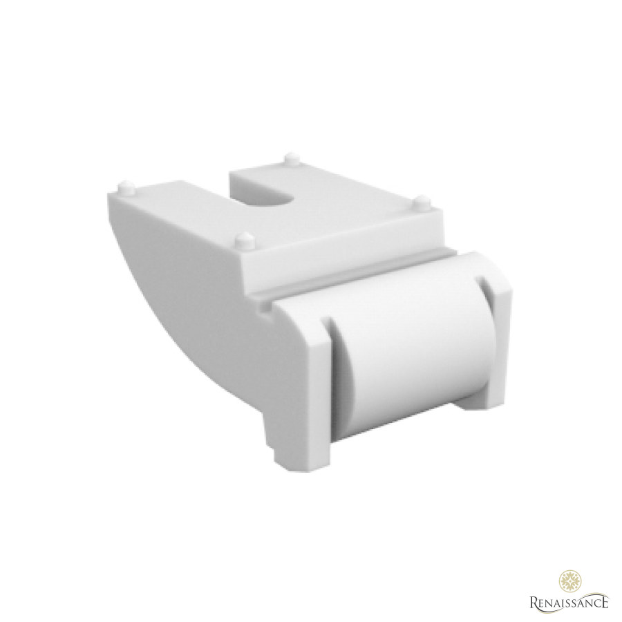 Ceiling Bracket with Slot White Pack of 100