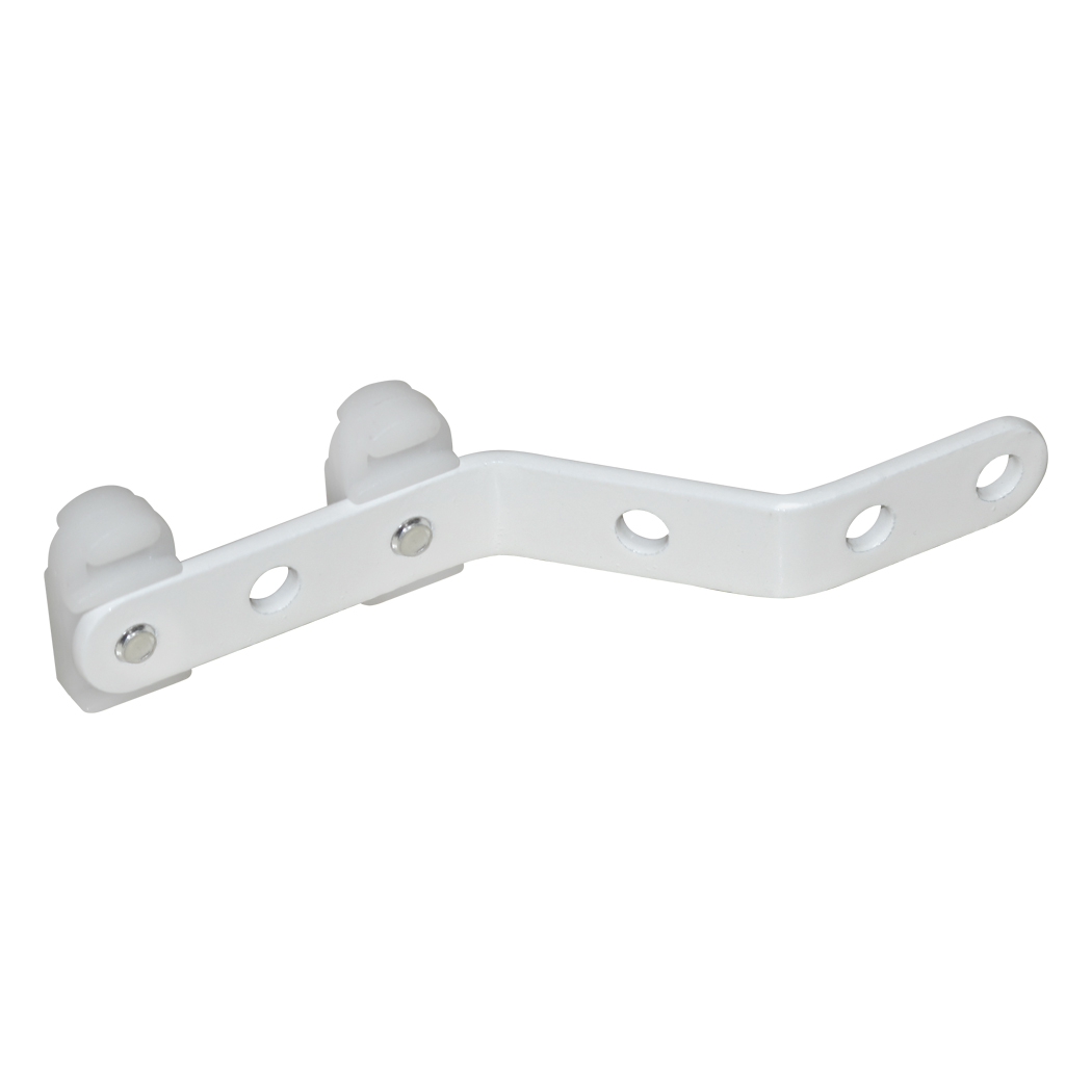 4mm Groove Metal Overlap Arm White