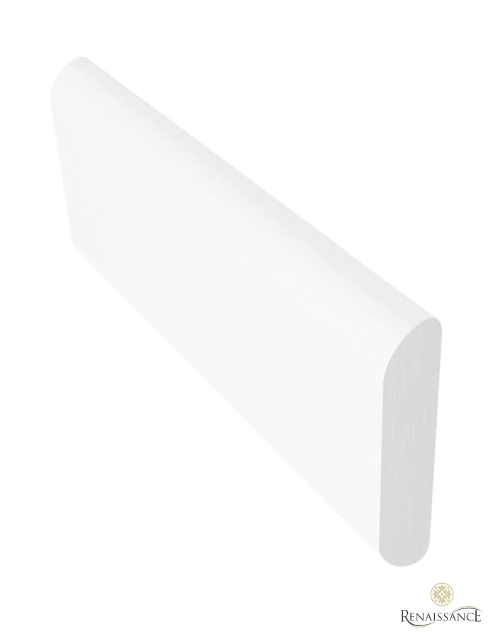 Aluminium D-Section Bottom Weight Bar 300cm White