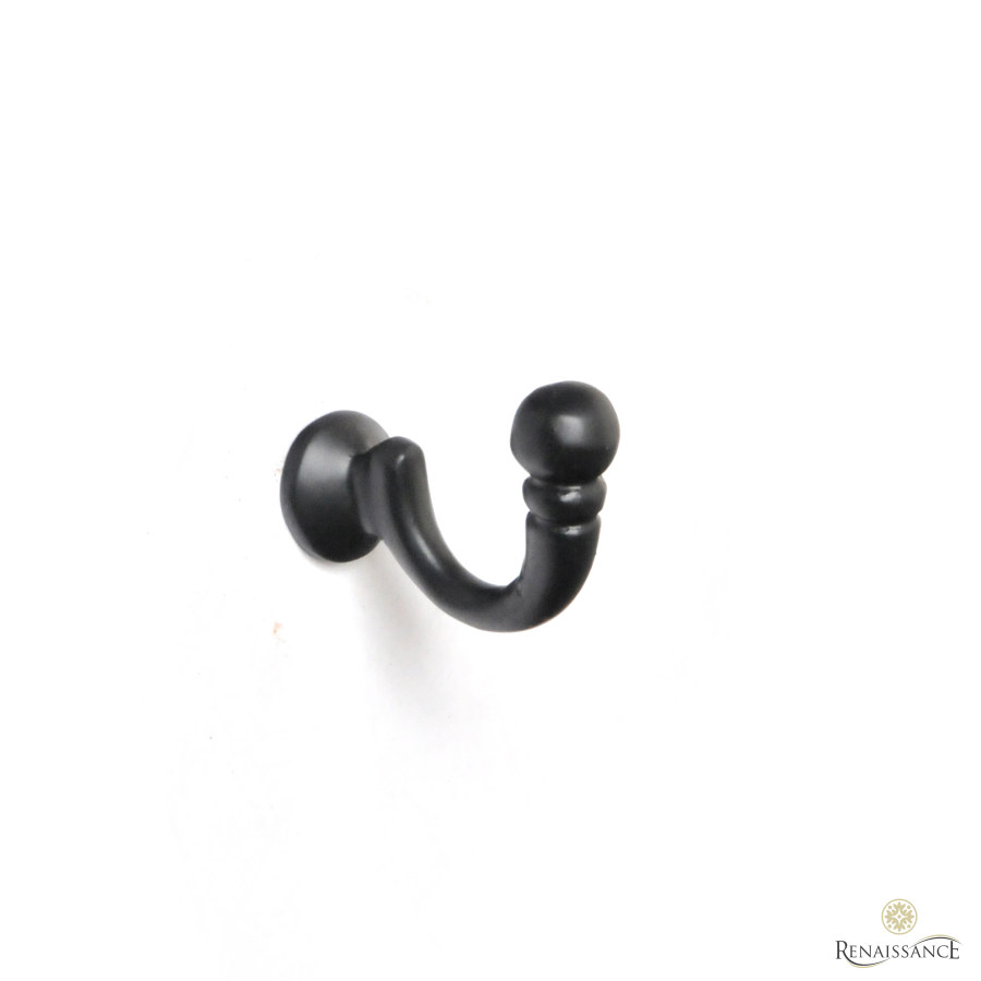 BH3 Ball End Hook Retail Clam Pack of 2 Black
