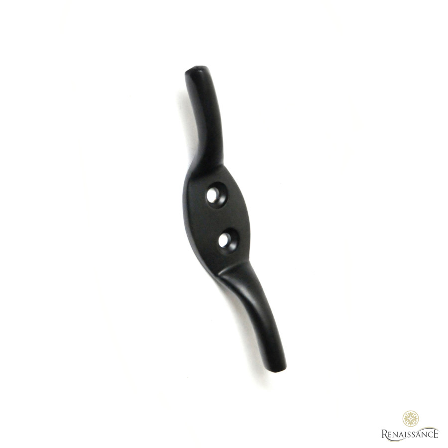 BH5 Cleat Hook Retail Clam Pack of 2 Black