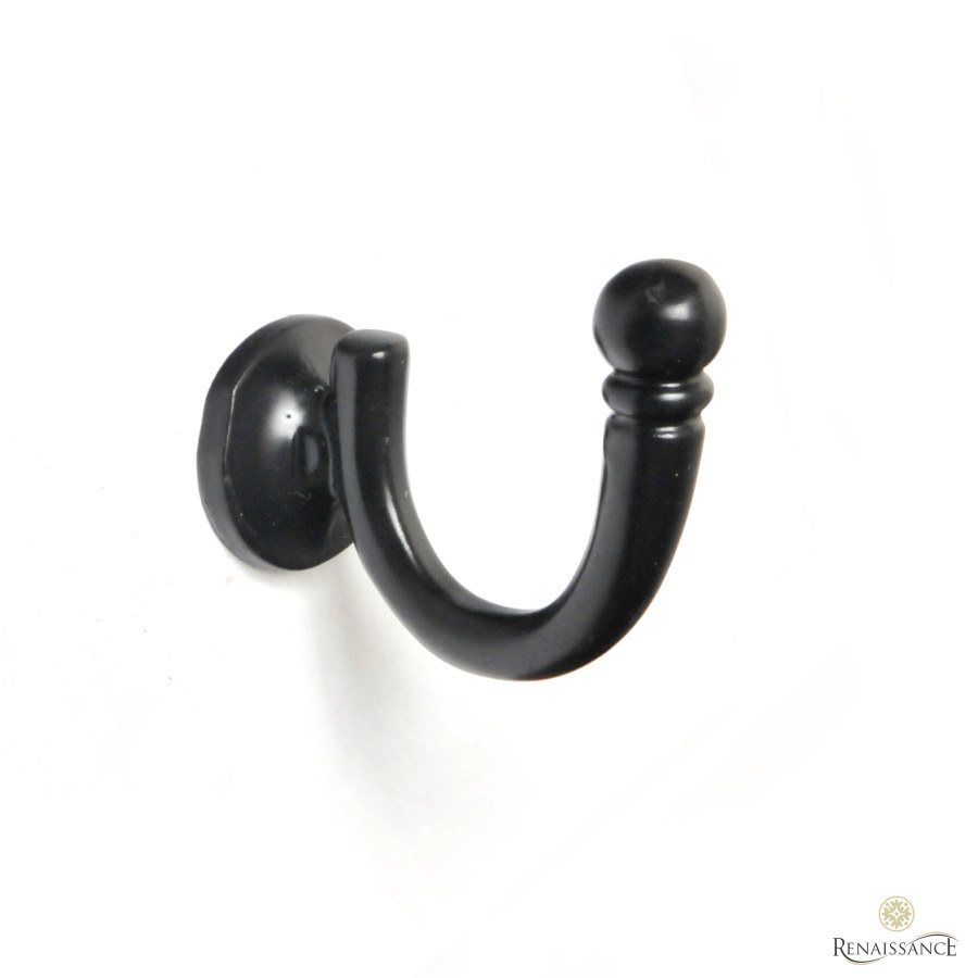 LBH3 Large Ball End Hook Retail Clam Pack of 1 Black