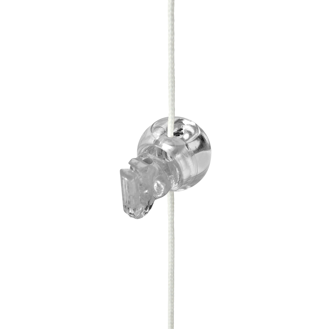 Roman Blind Clip in Adjustable Cord Stopper Clear Pack of 100