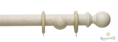 Ivory Wash Vintage 40mm Ball Complete Pole Set