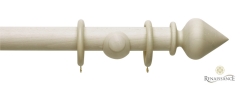Ivory Wash Vintage 40mm Peardrop Complete Pole Set