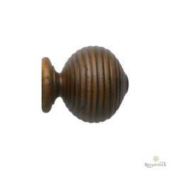 Vintage 40mm Ribbed Ball Finial