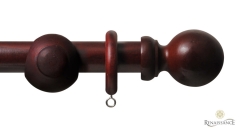 Standard Wood 28mm Ball Complete Pole Set Rosewood