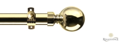 Dimensions 28mm Plain Ball Options Eyelet Pole Set Polished Brass