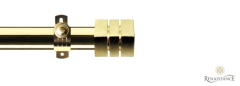 Dimensions 28mm Cube Options Eyelet Pole Set Polished Brass