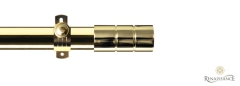 Dimensions 28mm Cylinder Options Eyelet Pole Set Polished Brass