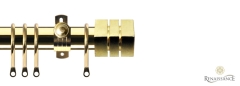 Dimensions 28mm Cube Options Pole Set Polished Brass
