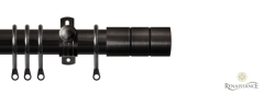 Dimensions 28mm Cylinder Options Pole Set Black Nickel