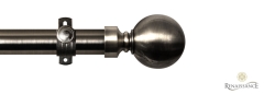 Orbit 28mm Plain Ball Eyelet Pole Set Gunmetal