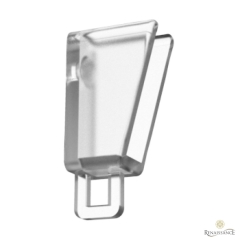 Professional Large Curved Profile Recess Brackets Transparent Pack of 100