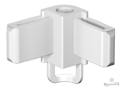 Optimal H-Section Corner Connector White