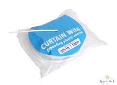 Curtain Wire Rolls 100ft White Bulk Pack