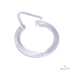 Shower Rings Pack of 12 Retail Packed With Euroslot Clear