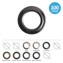 40mm Contract Metal Eyelets 100 Loose