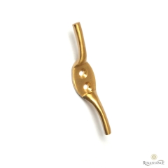 CB5 Cleat Hook Retail Clam Pack of 2 Satin Brass