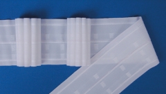 100mm (4in) White Corona Multi-Pleat Curtain Tape 50m Roll