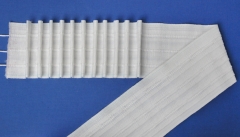 76mm Regentwove Pencil Pleat Tape White Lapped