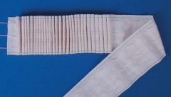 Pencil Pleat Curtain Tape White Lapped