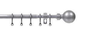 Extensis 16mm Ball End Curtain Pole Sets Silver