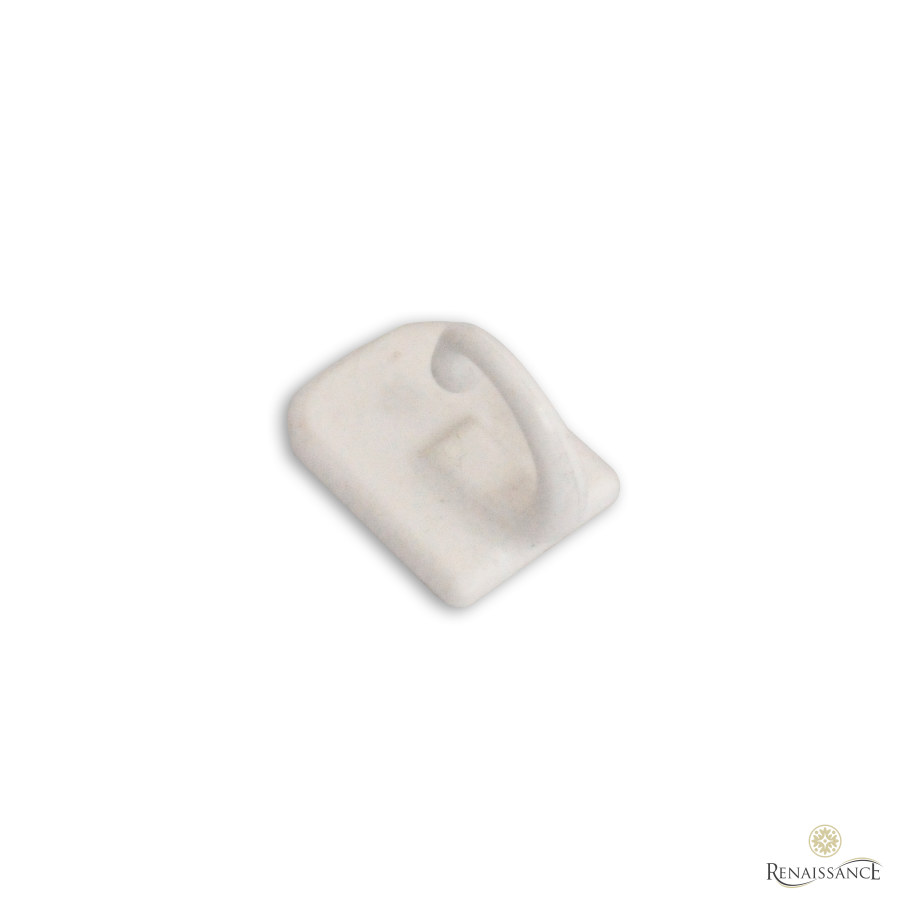 White Self Adhesive Tieback Hook Pack of 100