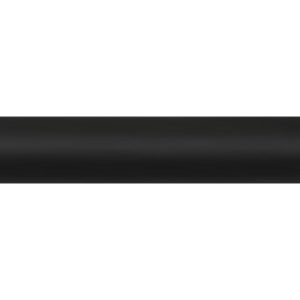 Contract 28mm Metal Curtain Pole - Matt Black