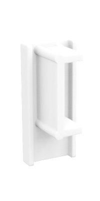 Veltrack End Caps - 100pcs White