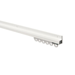 U-Section Wall Fix Uncorded Track Kit Standard Gliders White