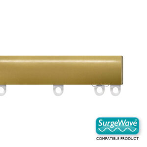 Professional Large Curved Profile Uncorded Track Kit 80mm Surge Gliders Gold