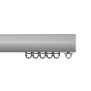 Professional Large Curved Profile Uncorded Track Kit Standard Gliders Silver