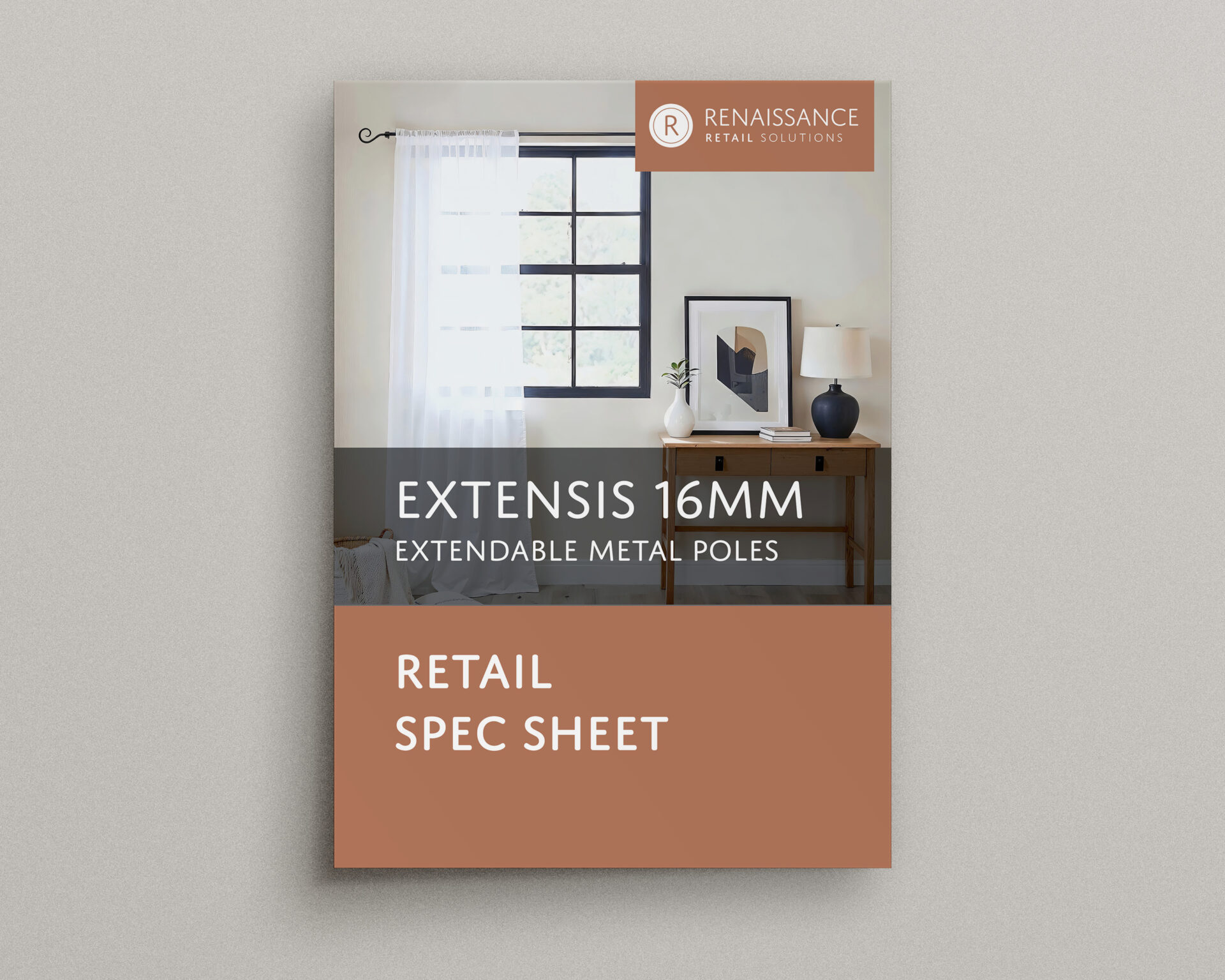 Extensis 16 Metal Curtain Poles