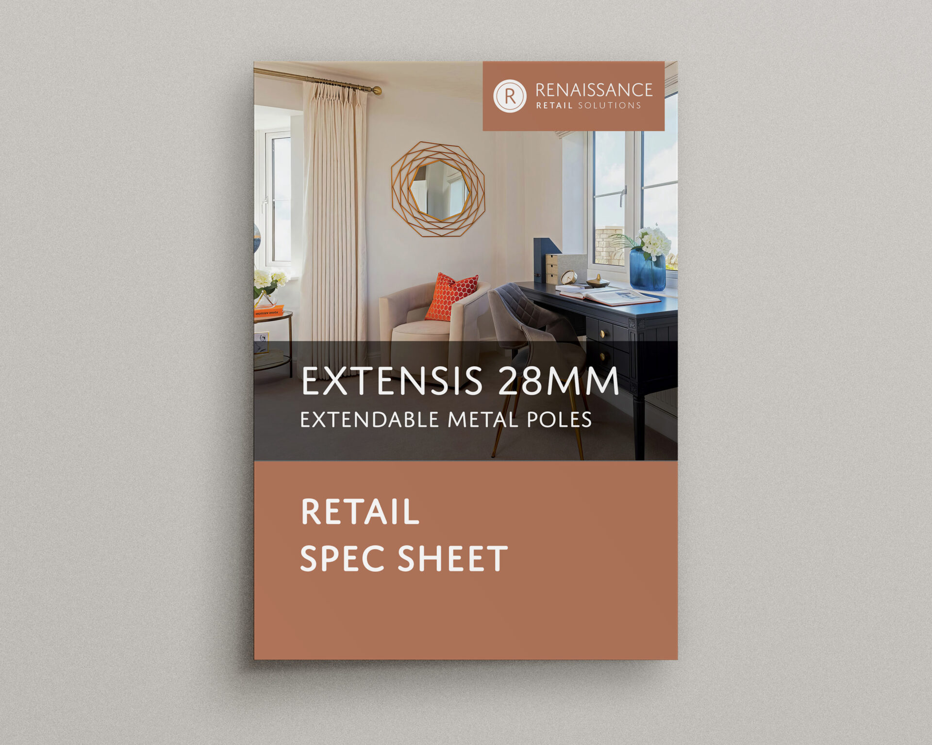 Extensis 28 Metal Curtain Poles
