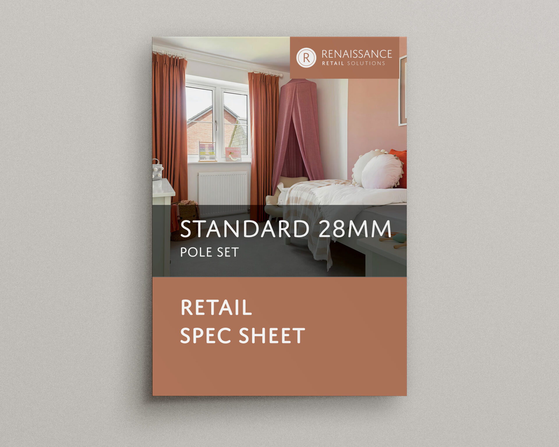 Standard 28 Wooden Curtain Poles