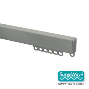 Heavy Duty H-Section Uncorded Track Kit 60mm Ribbon SurgeWave Gliders Silver