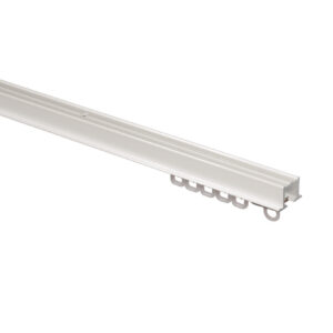 Recess M-Section Corded Track Kit Standard Gliders White