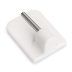 White Self Adhesive End Hook Pack of 100