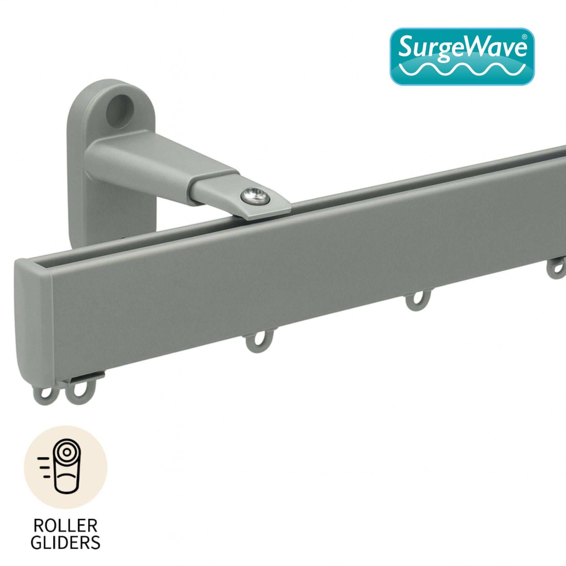 Motiva Flat Uncorded Track Kit 60mm Roller SurgeWave Gliders Silver