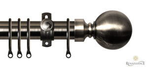 Orbit 28mm Metal Curtain Pole Sets – Gun Metal