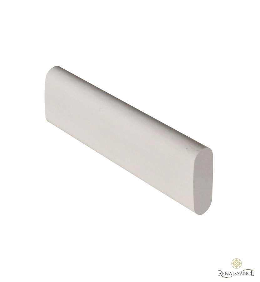 Plastic Bottom Weight Bar – 300cm White (Oval 25×8mm) for Roman Blind Cassettes