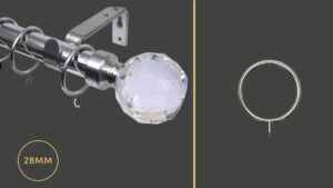 Extensis 28mm Curtain Pole Sets